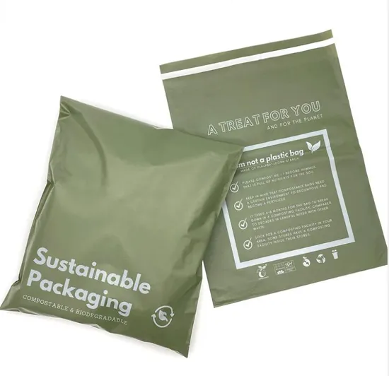 compostable biodegradable garment self adhesive bags